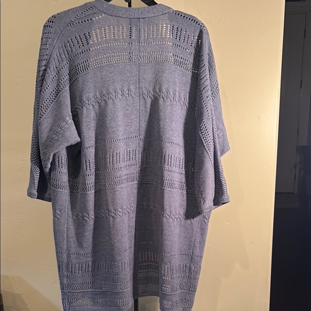 Indigo Women's Blue Knit Cardigan Sweater